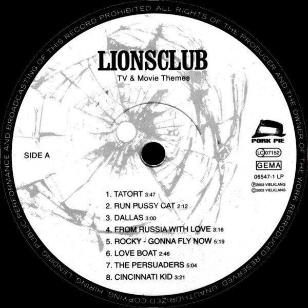 Lions Club : TV And Movie Themes (Rocksteady And Ska Style) (LP, Album + 5", Single)
