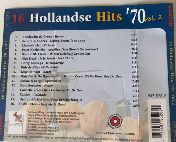 Various : 16 Hollandse Hits '70 Vol. 2 (CD, Comp)