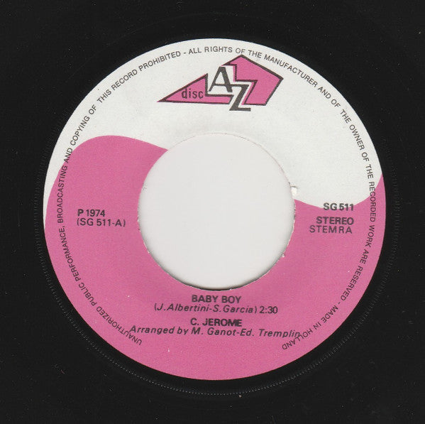 C. Jérôme : Baby Boy (7", Single)