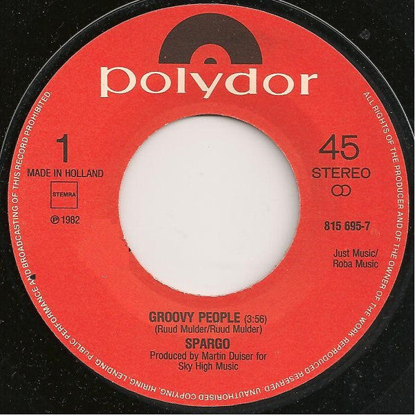 Spargo : Groovy People (7")