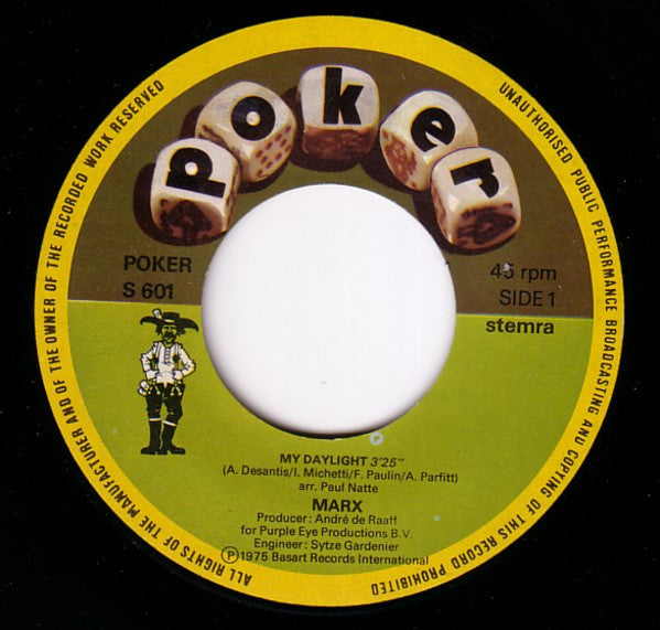 Marx (6) : My Daylight (7", Single)