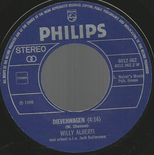André Hazes / Willy Alberti : Eenzame Kerst / Dievenwagen (7", Single)