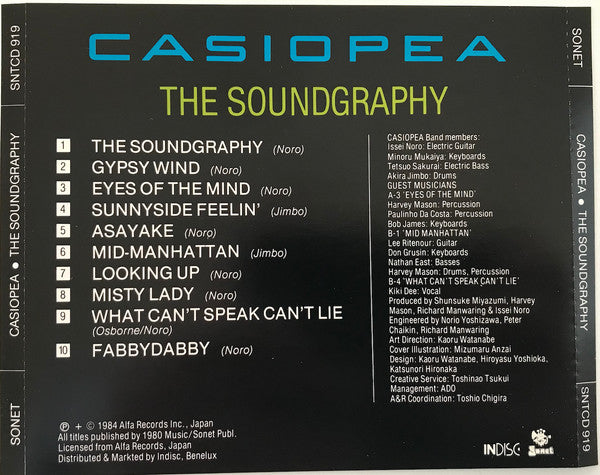 Casiopea : The Soundgraphy (CD, Comp, RE)