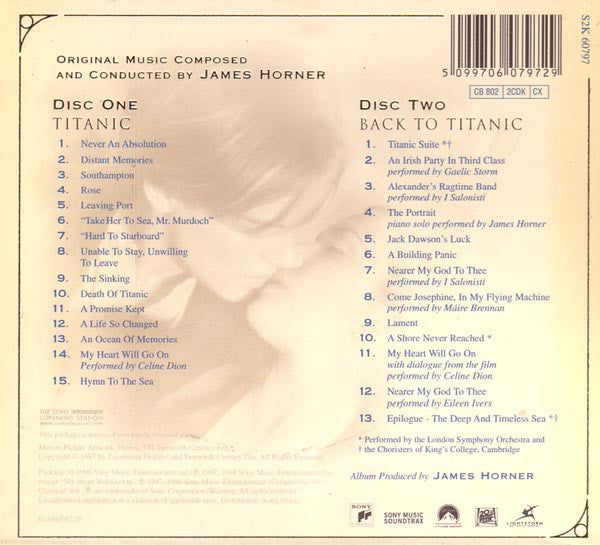 James Horner : Titanic (2xCD, Album, Ltd)