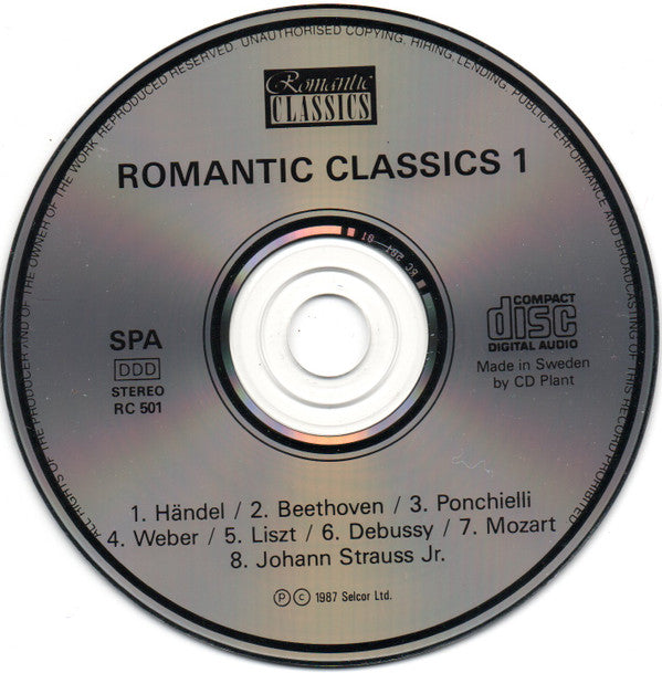 Various : Romantic Classics 1 (CD, Comp, RE)