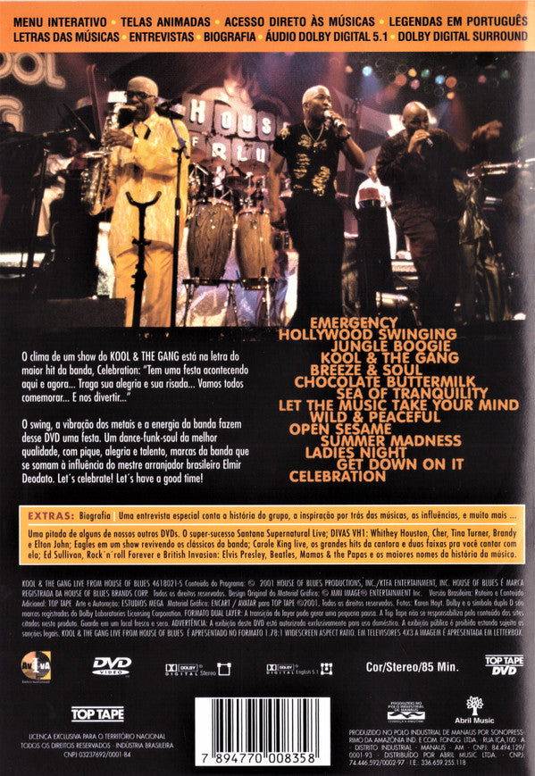 Kool & The Gang : Live From House Of Blues (DVD-V, Multichannel)