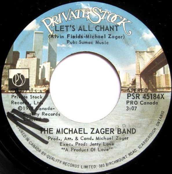 The Michael Zager Band : Let's All Chant / Love Express (7", Single)