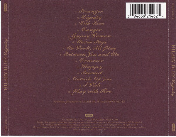 Hilary Duff : Dignity (CD, Album)