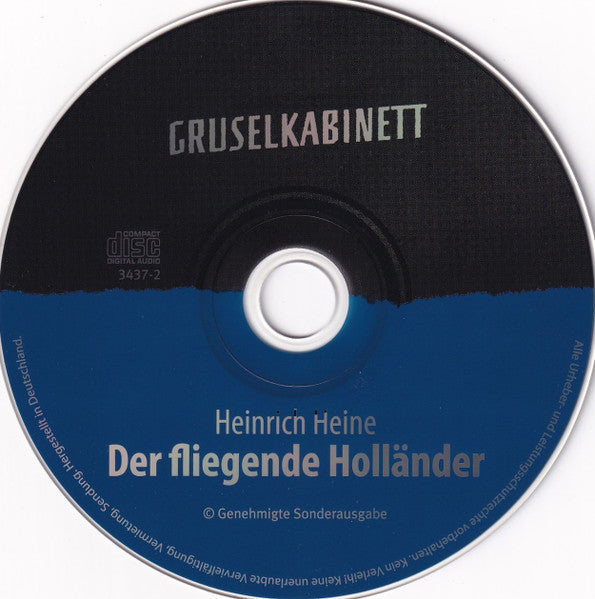 Gaston Leroux, Heinrich Heine, Alexander Kath : Das Phantom Der Oper / Der Fliegende Holländer / Der Fluch Von Loch Ness (3xCD, Comp, RE)