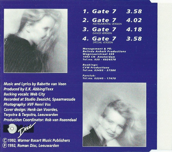 Babette van Veen : Gate 7 (CD, Maxi)