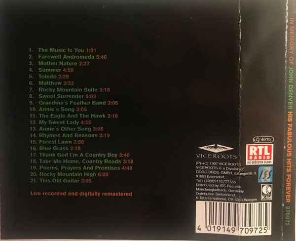 John Denver : His Fabulous Hits Forever (CD)