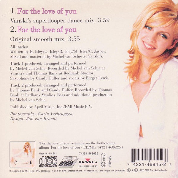 Candy Dulfer : For The Love Of You (CD, Single, Car)