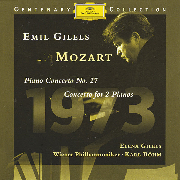 Wolfgang Amadeus Mozart, Emil Gilels, Elena Gilels, Wiener Philharmoniker, Karl Böhm : Piano Concerto No. 27 / Concerto For 2 Pianos (CD, Comp, RM)