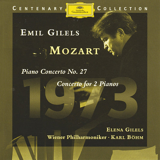 Wolfgang Amadeus Mozart, Emil Gilels, Elena Gilels, Wiener Philharmoniker, Karl Böhm : Piano Concerto No. 27 / Concerto For 2 Pianos (CD, Comp, RM)