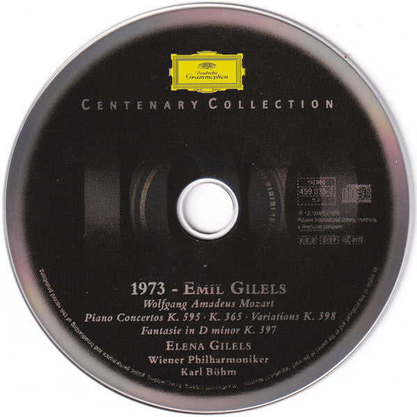 Wolfgang Amadeus Mozart, Emil Gilels, Elena Gilels, Wiener Philharmoniker, Karl Böhm : Piano Concerto No. 27 / Concerto For 2 Pianos (CD, Comp, RM)