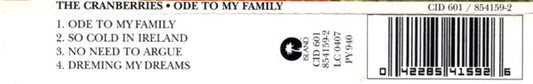 The Cranberries : Ode To My Family (CD, Single)