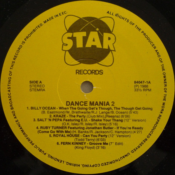Various : Dance Mania 2 (LP, Comp)