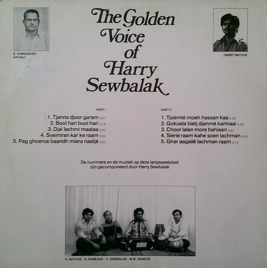 Harry Sewbalak : The Golden Voice Of Harry Sewbalak (LP, Album)
