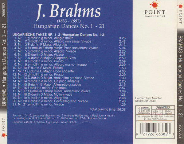 Johannes Brahms / Antonín Dvořák : Hungarian Dances No.1~21 (CD)