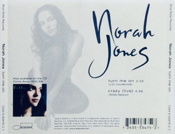 Norah Jones : Turn Me On (CD, Single)