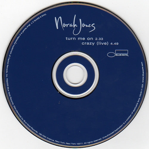 Norah Jones : Turn Me On (CD, Single)