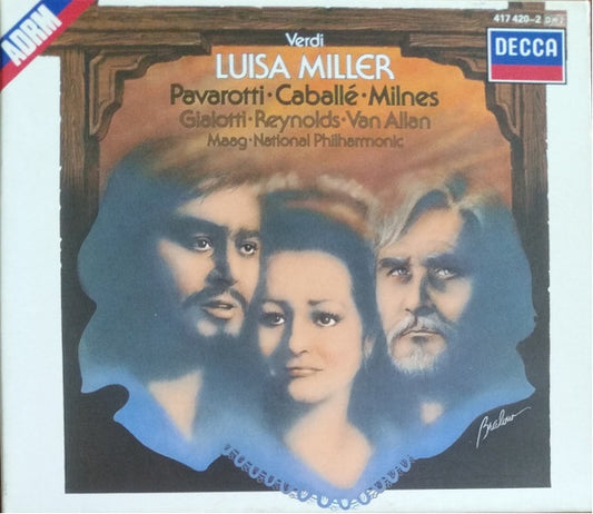 Giuseppe Verdi - Luciano Pavarotti · Montserrat Caballé · Sherrill Milnes · Bonaldo Giaiotti · Anna Reynolds · Richard Van Allan · Peter Maag, National Philharmonic Orchestra : Luisa Miller (2xCD, Album, RE, RM + Box, Sli)