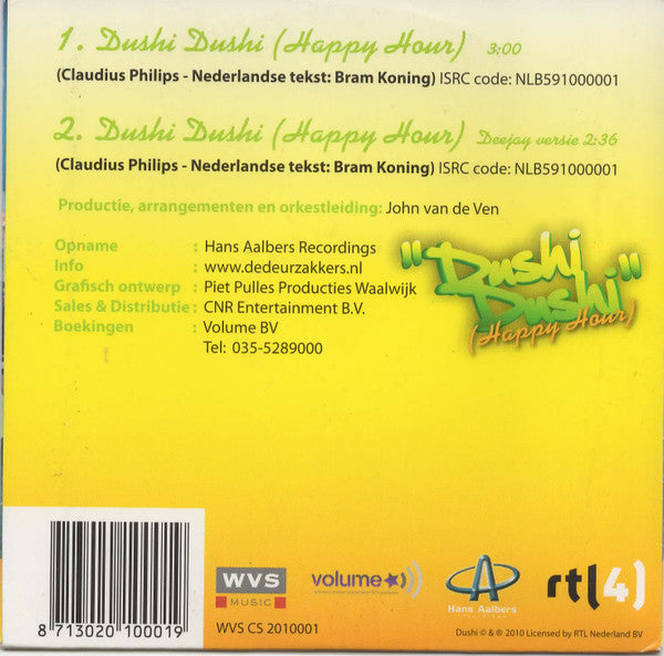 De Deurzakkers & Lucretia Martina : Dushi Dushi (Happy Hour) (CD, Single)