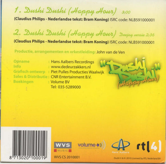 De Deurzakkers & Lucretia Martina : Dushi Dushi (Happy Hour) (CD, Single)