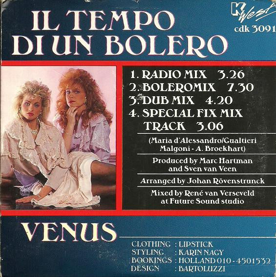 Venus (4) : Il Tempo Di Un Bolero (CD, Single)