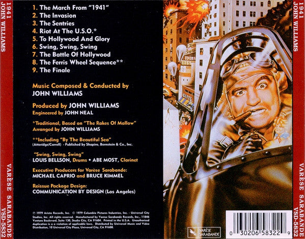 John Williams (4) : 1941 (Original Motion Picture Soundtrack) (CD, Album, RE)