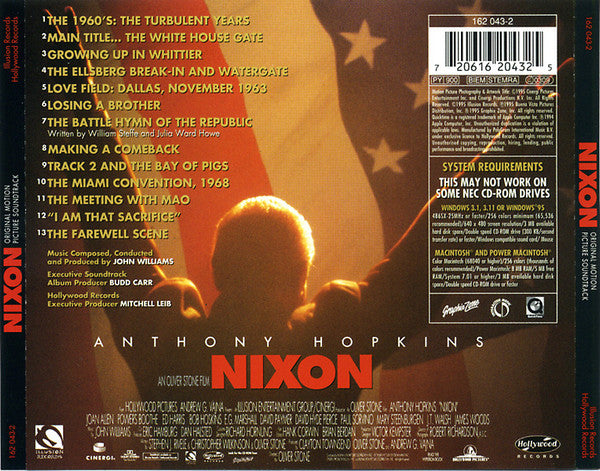 John Williams (4) : Nixon (Original Motion Picture Soundtrack) (CD, Album, Enh)