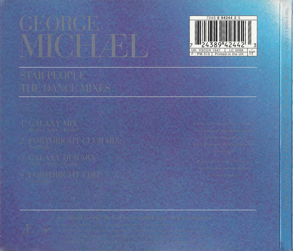 George Michael : Star People '97 (The Dance Mixes) (CD, Single, Dig)