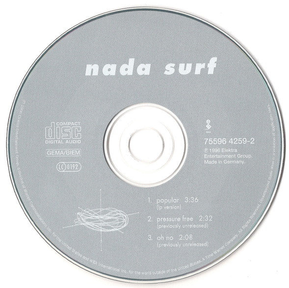 Nada Surf : Popular (CD, Single)