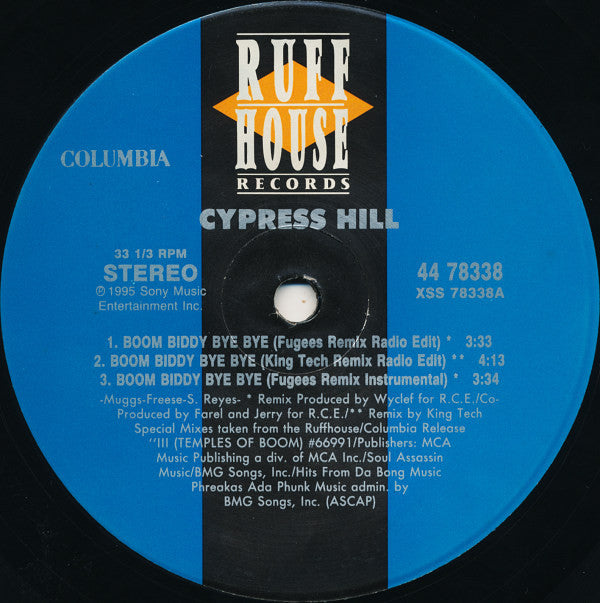 Cypress Hill : Boom Biddy Bye Bye (12")