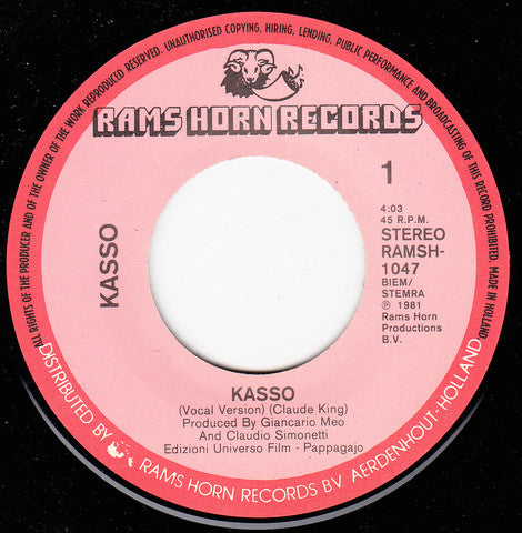 Kasso : Kasso (7", Single)