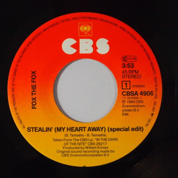 Fox The Fox : Stealin' (My Heart Away) (7", Single)