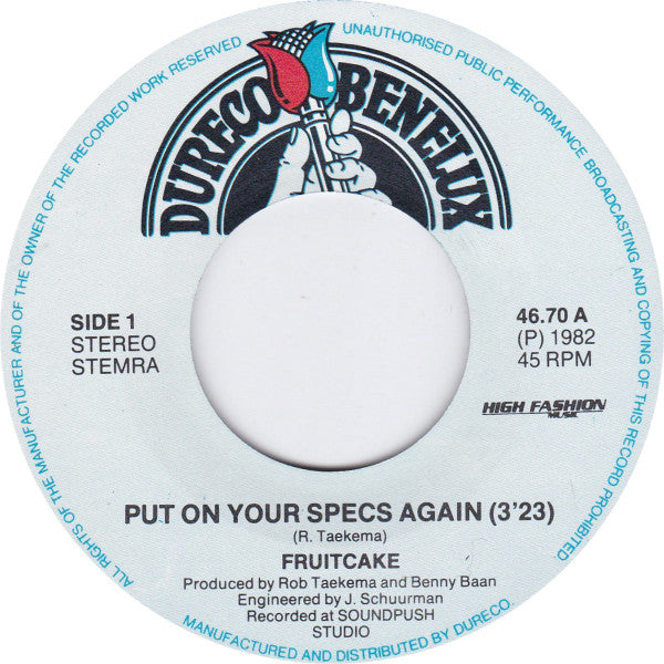 Fruitcake : Put On Your Specs Again (7", Single)