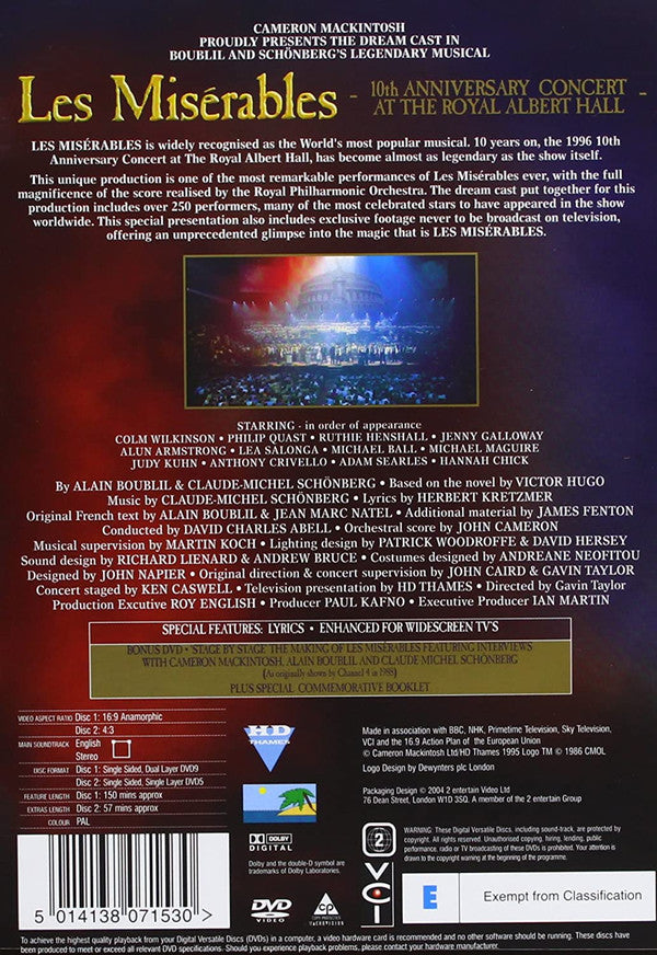 "Les Misérables" Ensemble : Les Misérables - 10th Anniversary Performance Concert (2xDVD-V, PAL)