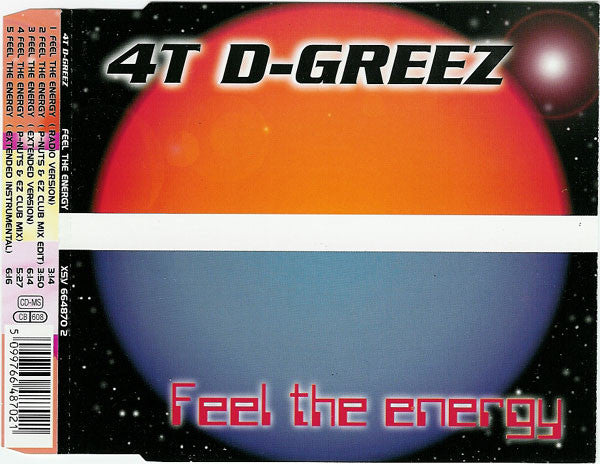 4T D-Greez : Feel The Energy (CD, Maxi)