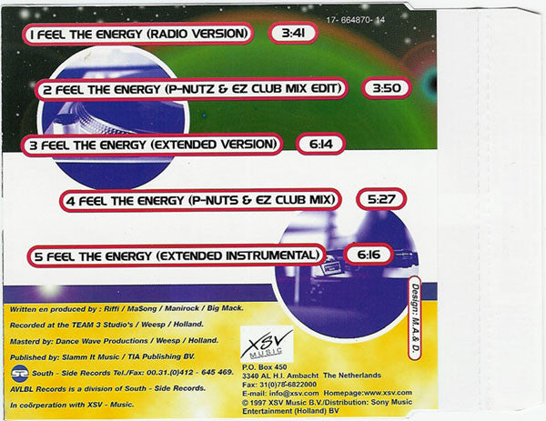 4T D-Greez : Feel The Energy (CD, Maxi)