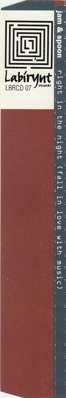 Jam & Spoon Feat. Plavka : Right In The Night (Fall In Love With Music) (CD, Maxi)