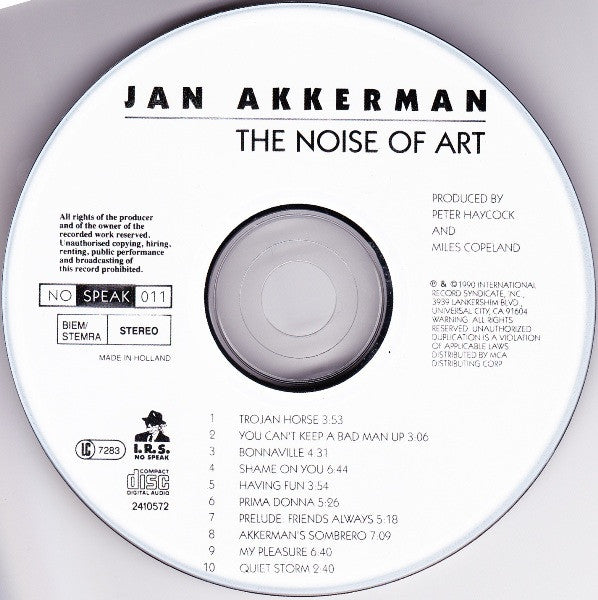Jan Akkerman : The Noise Of Art (CD, Album)