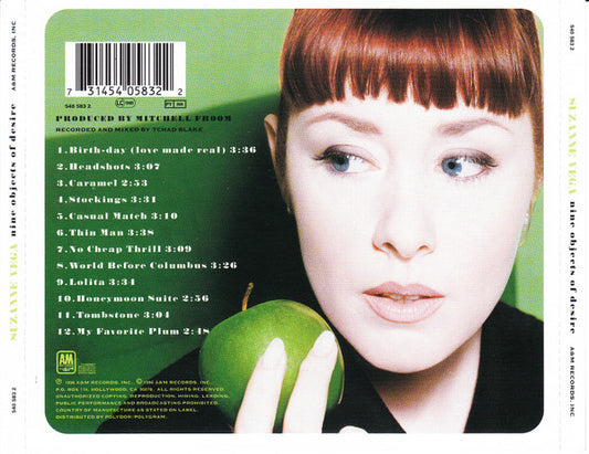 Suzanne Vega : Nine Objects Of Desire (CD, Album, RE)