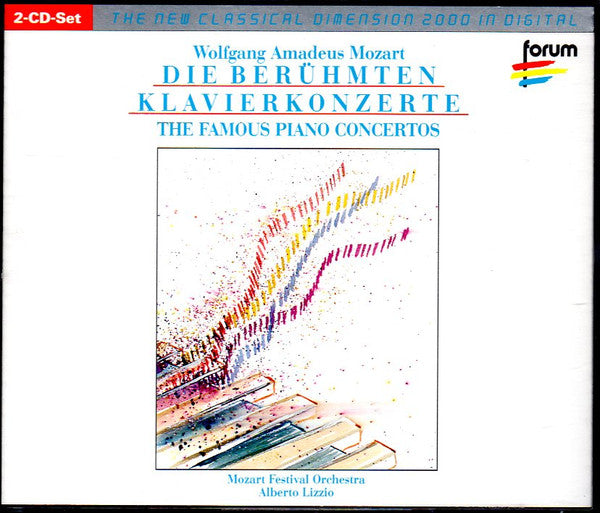 Wolfgang Amadeus Mozart - Mozart Festival Orchestra (2), Alberto Lizzio : Die Berühmten Klavierkonzerte = The Famous Piano Concertos (2xCD, Comp)