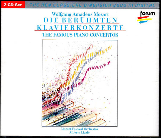 Wolfgang Amadeus Mozart - Mozart Festival Orchestra (2), Alberto Lizzio : Die Berühmten Klavierkonzerte = The Famous Piano Concertos (2xCD, Comp)
