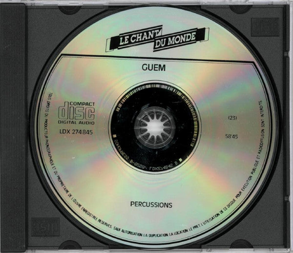 Guem : Percussions (CD, Comp)