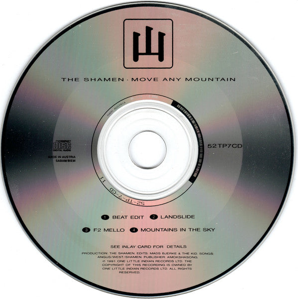 The Shamen : Move Any Mountain - Progen 91 (CD, Single, Car)