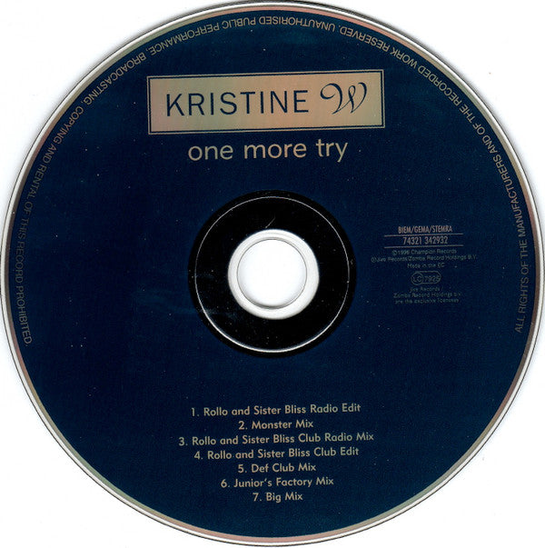 Kristine W : One More Try (CD, Maxi)