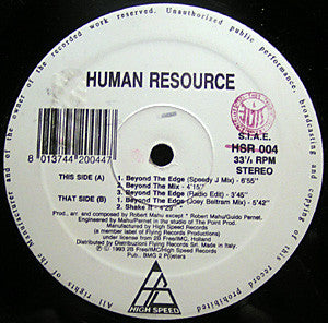 Human Resource : Beyond The Edge (12")