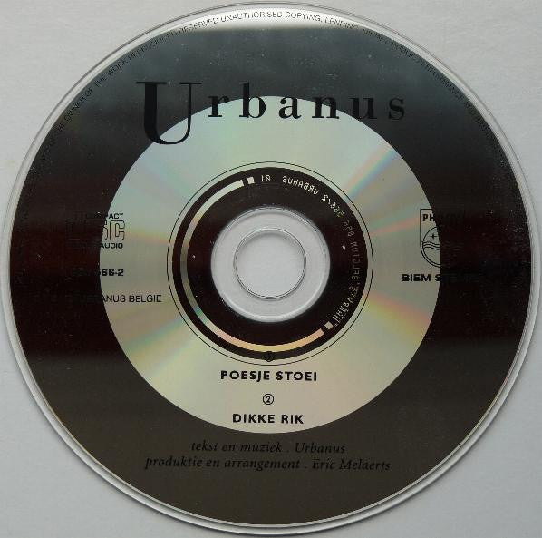 Urbanus : Poesje Stoei (CD, Single)